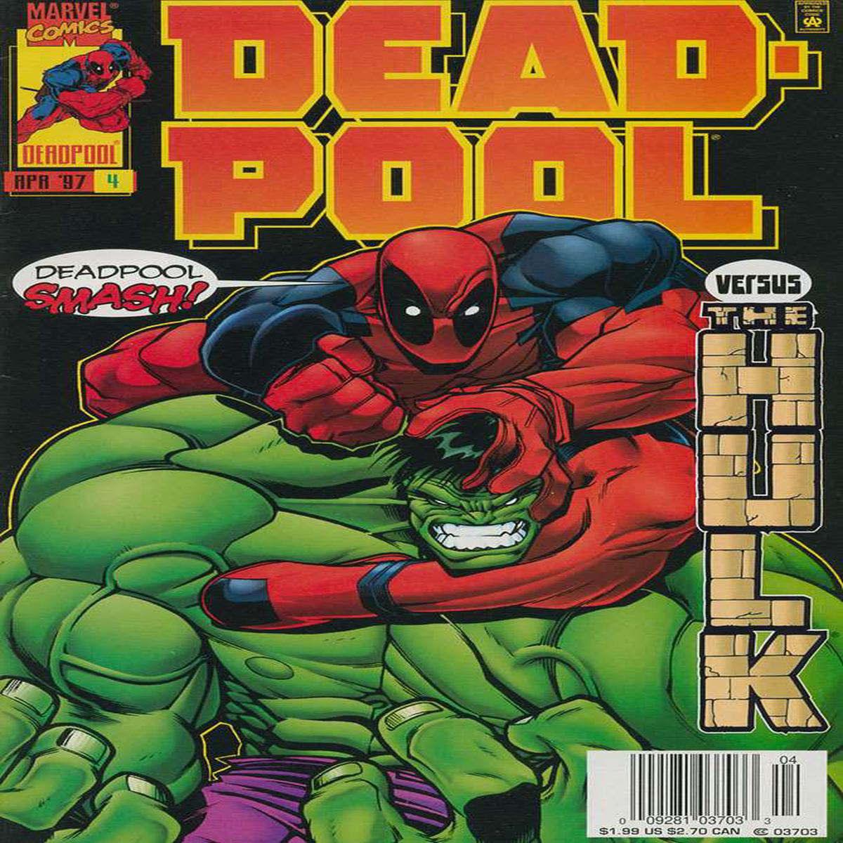 Deadpool (1997 1st Series Marvel) 4 Raw