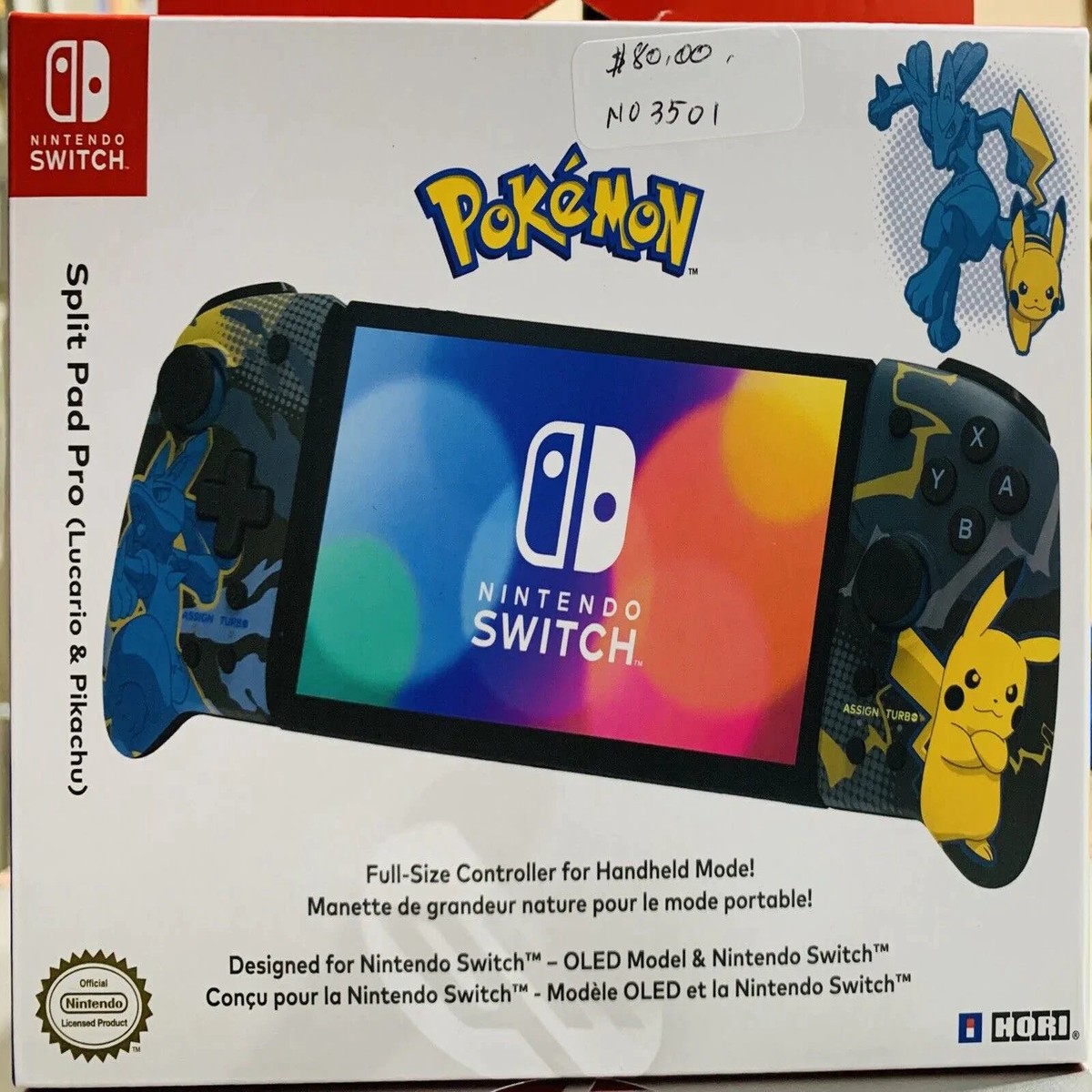 Nintendo Switch Controller Pokmon Spilt Pad Pro