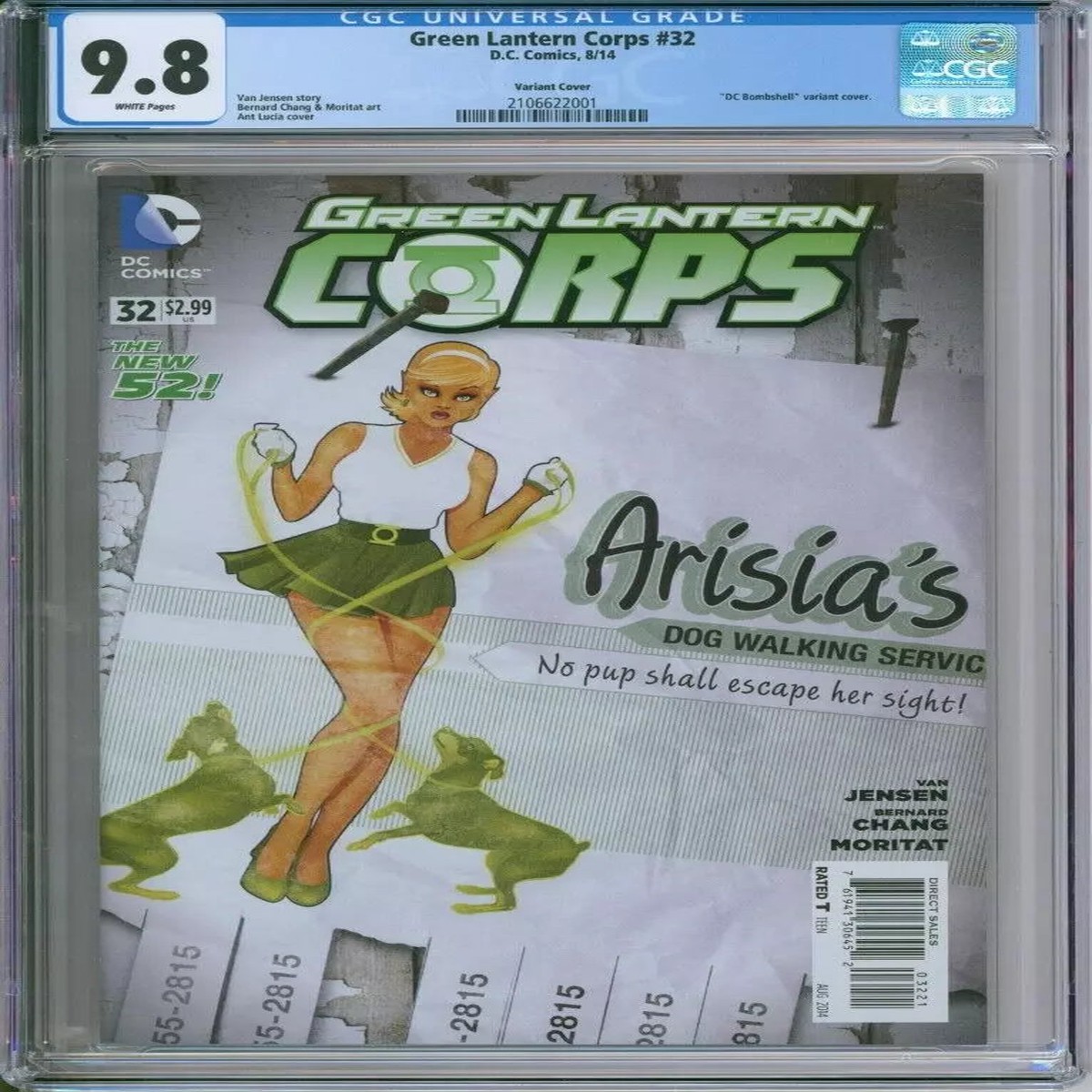 Green Lantern Corps 32 CGC 98 Bombshell Variant