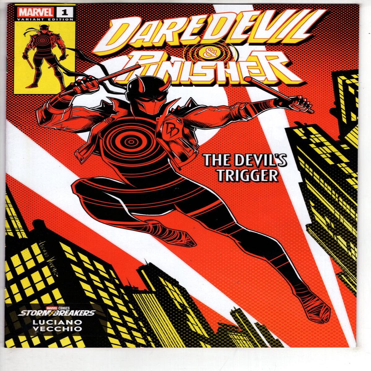 DAREDEVIL/PUNISHER: THE DEVIL’S TRIGGER #1 COSTUME VARIANT